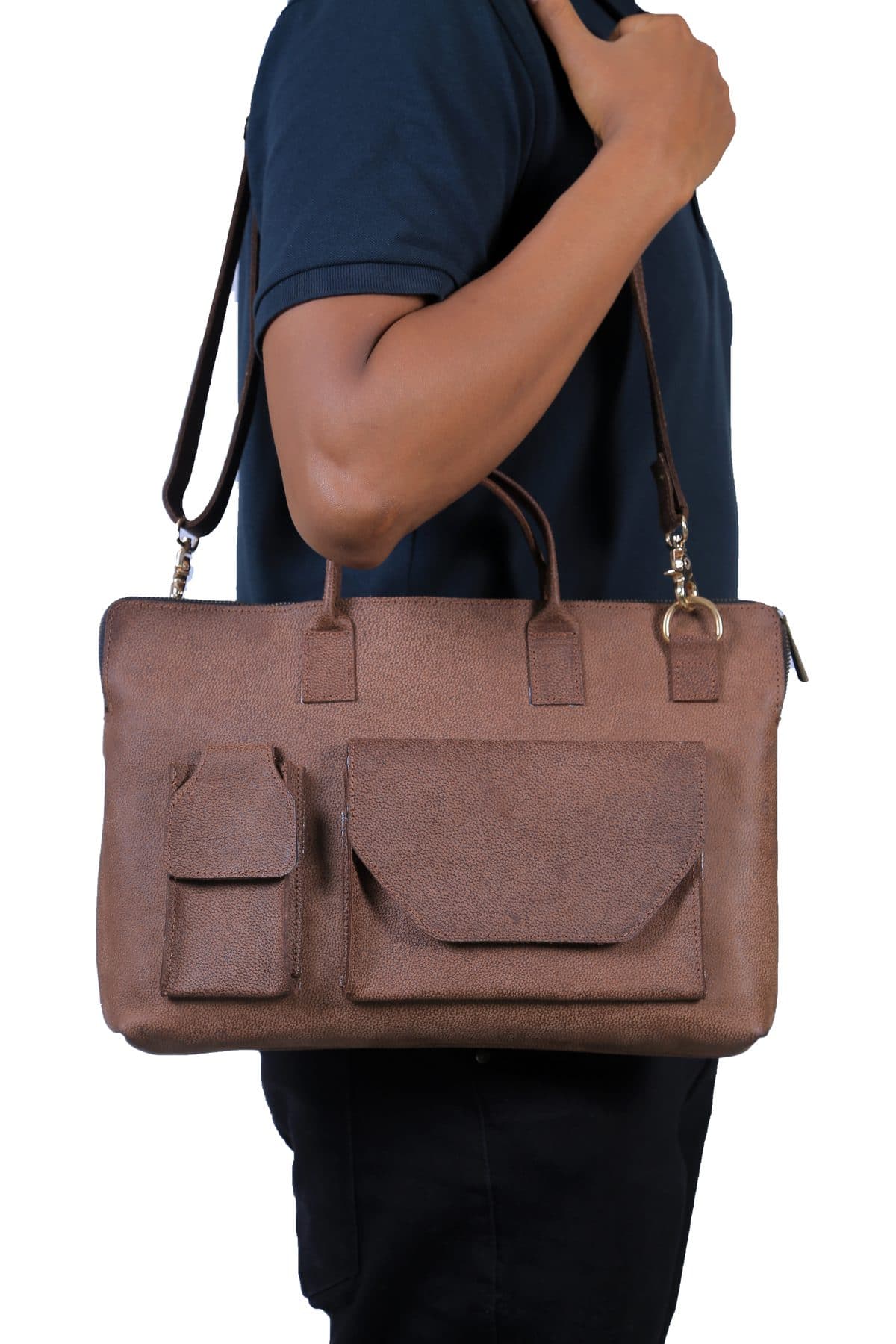 Leather briefcase