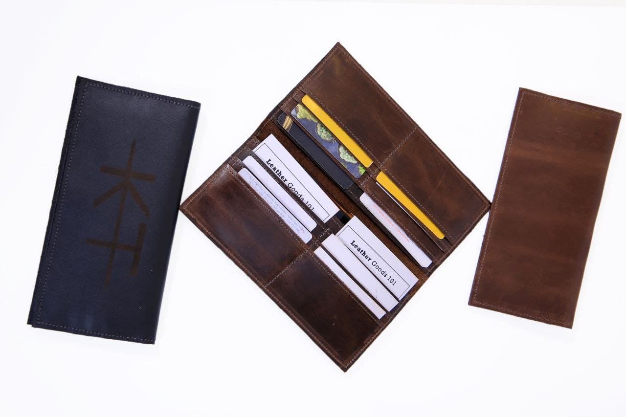 Leather gift packaging