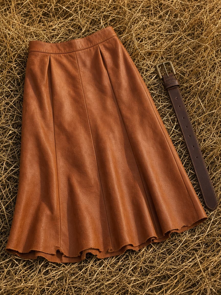 Leather skirt